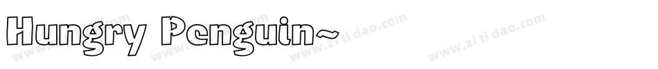 Hungry Penguin字体转换